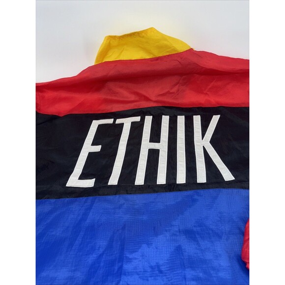 Ethik Retro Block Primary Windbreaker Jacket XXL Full Zip - Picture 6 of 10